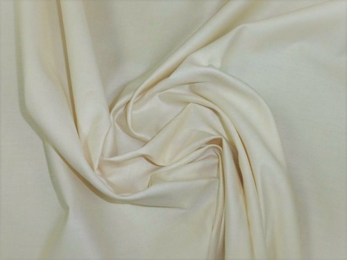 Ivory cotton sateen curtain - sateen,