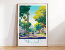 Man Riding Bike in Palo Alto