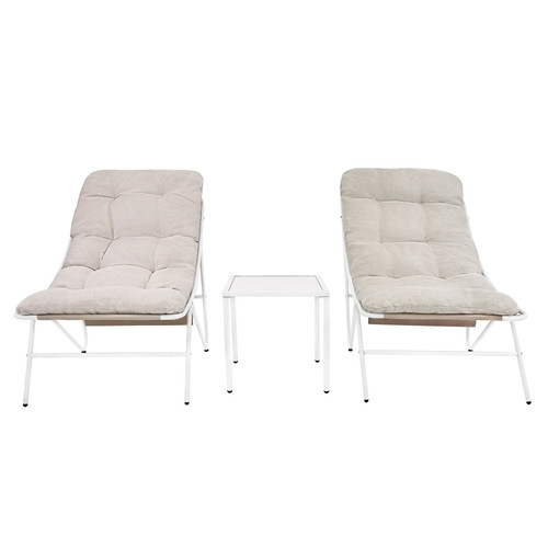 Garden bistro set cream - set, 3