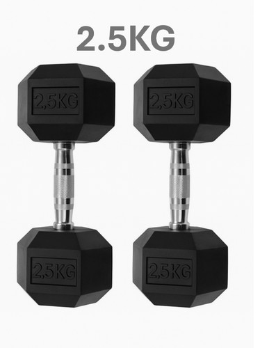 Hex dumbbells weights rubber - hex,