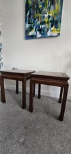 Pair Of Vintage Chinese Style  Side Or Vase Tables