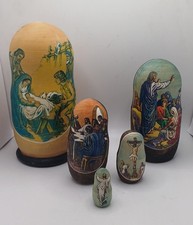 Vintage Matryoshka Five Wood
