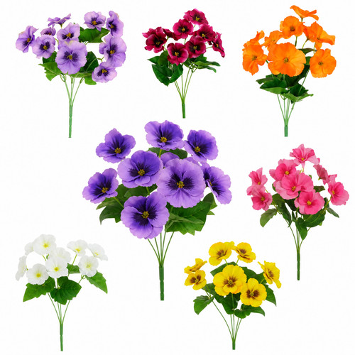 Artificial silk flowers pansy - artificial,