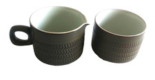 Vintage Denby Chevron Olive