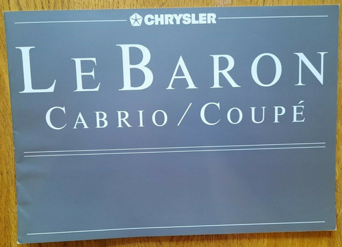 Chrysler baron cabrio - le,