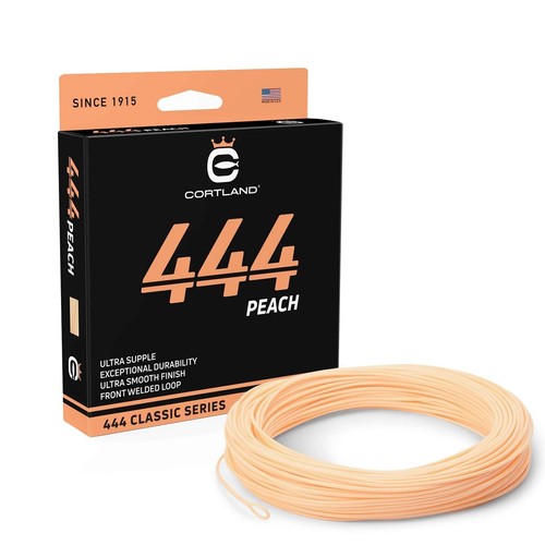 Cortland 444 peach fly - peach, line
