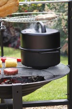 Chimenea Food Smoker Chimenea BBQ Smoker BBQ Grill Smoker Pan Food Smoking Pan