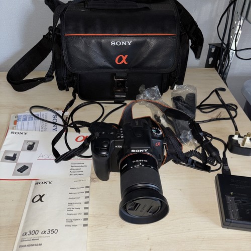 Sony alpha a300 black dslr - sony,