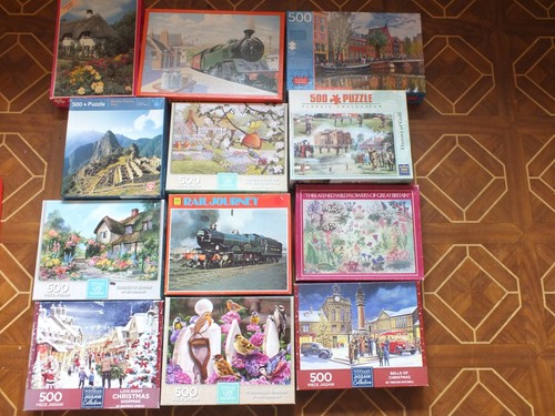 Job lot jigsaw puzzles - puzzles, 400