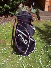 LADIES PING FRONTIER  14 WAY GOLF CART BAG WITH SHOULDER STRAP. FREE POST