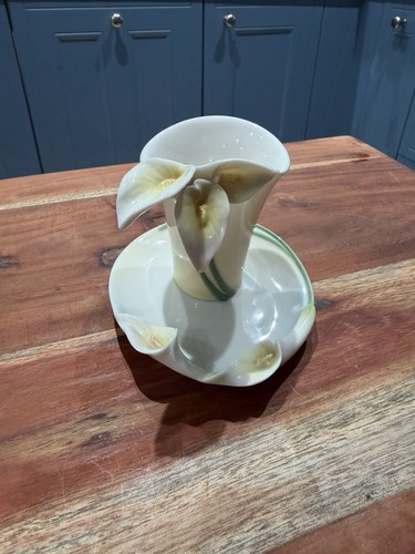 Franz porcelain floral cup - porcelain,
