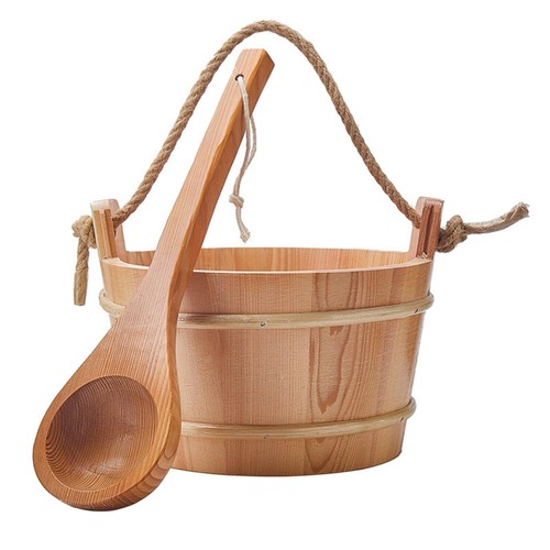 Sauna bucket with - bucket, handles