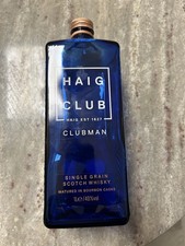 Empty Haig Club Clubman Whisky