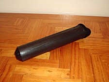 NO IDEA WHAT THIS IS PLASTIC TUBE WITH CLIP SHUT LID BUT NO BOTTOM 19CM LONG