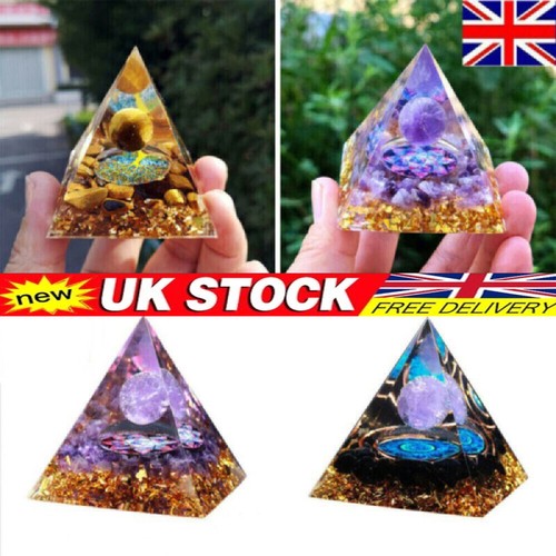 Orgonite pyramid amethyst - pyramid,