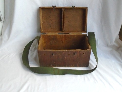 Vintage wooden storage - wooden, box