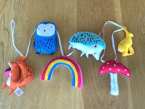 Woodland character bunting - character,