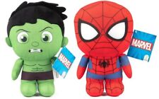NEW OFFICIAL 10" MARVEL LIL BODZ SOFT PLUSH TOYS WITH SOUND HULK SPIDERMAN