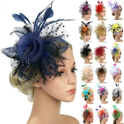 Feather hair fascinator - feather, alice