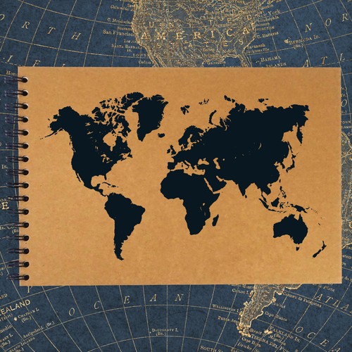 World map - a3/a4/a5,,