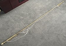 Integra Glyda Corded Extendable Metal Curtain Pole - 2.7m to 3.2m approx - Brass