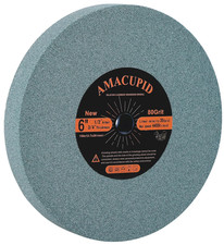 Bench Grinding Wheel 6 Inch, Green Silicon Carbide Abrasive. for Sharpening Carb