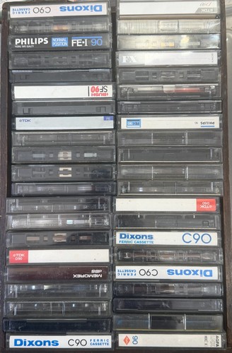 Vintage blank cassette tapes - blank,