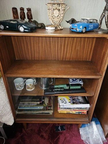 1960s book case - 1960s, glass