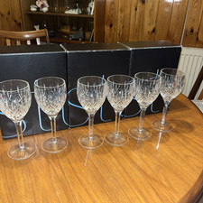stuart crystal wine glasses boxed x6