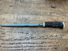 VINTAGE FORGED STEEL SHARPENING STEEL.  SHEFFIELD ENGLAND.