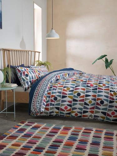 Bright geometric cotton rich - bright,
