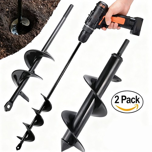 Planting auger spiral hole - 2x,