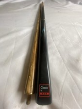 BCE Classic 2 Piece Ash Snooker Cue - Plus Short Extension And Case.
