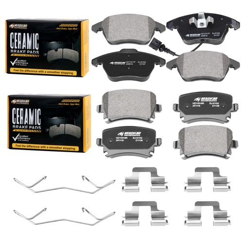 Front rear ceramic brake pads - front,