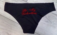 PERSONALISED KNICKERS - ANY TEXT - EMBROIDERED NO STICKERS VALENTINES - FUN GIFT