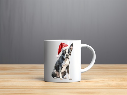 Boston terrier christmas - terrier,