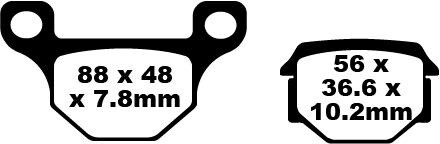 Ebc brake pad sfa series - pad,