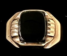 Antique 10k Gold Men’s Onyx