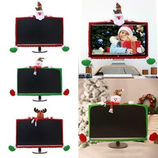 Computer Monitor Cover Decor Display Elastic Dust Cover Christmas Party Orname