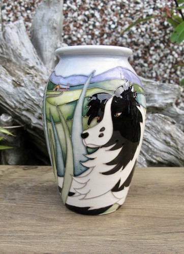 Moorcroft the watcher vase - watcher,