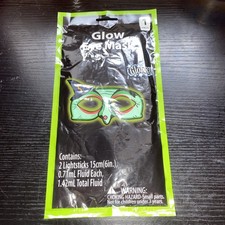 Witch Glow in the Dark Eye Mask - Halloween - Non-Toxic - Glows for Hours