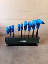 DRAPER HEX KEY SET 10PC METRIC 2-10MM T HANDLE 33869 *1 Missing*. 