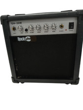 RockJam GA-20W Electric Guitar Amplifier Practice Amp 20W Black Turns On 