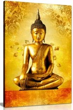 Gold Buddha Statue God Zen