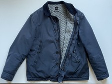 Albam Men’s Deck Jacket Blue XL Size 4 Made in England 100% Wool Lining VGC