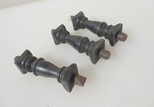 Vintage Wooden Hardware Column Mounts Old Antique Spindles Clock Parts Wood 2.5"