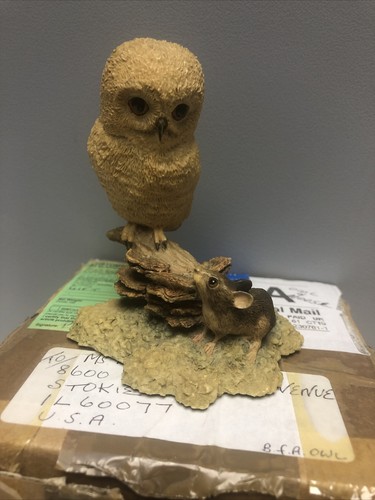 Border fine arts owl mouse - border,