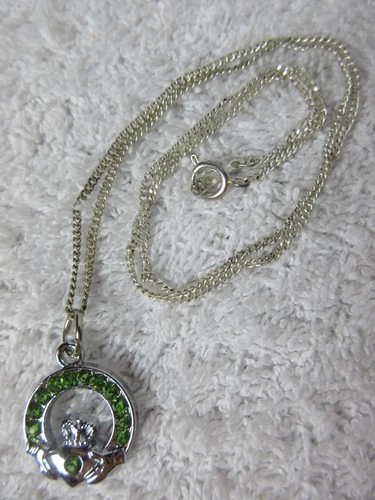 Silver coloured claddagh - silver,