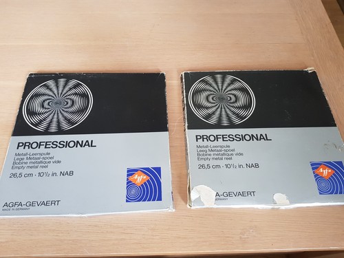Agfa recording tape spools - recording, tape/