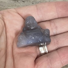 Grey Agate Laughing Buddha